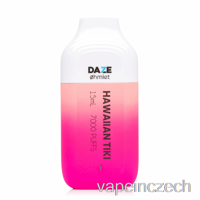 7 Daze Ohmlet 7000 0% Nulový Nikotin Jednorázový Havajský Tiki Vape Bez Nikotinu